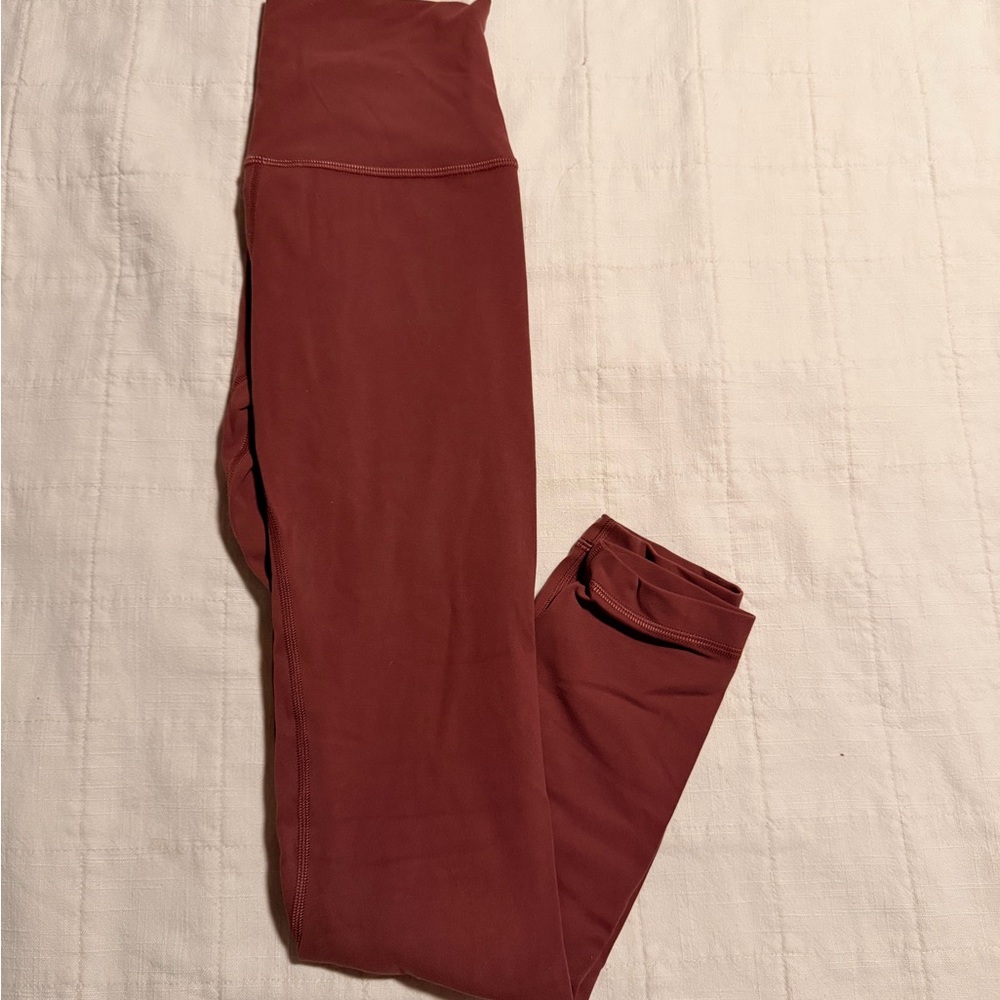 Lululemon align red/pink high-waisted leggings